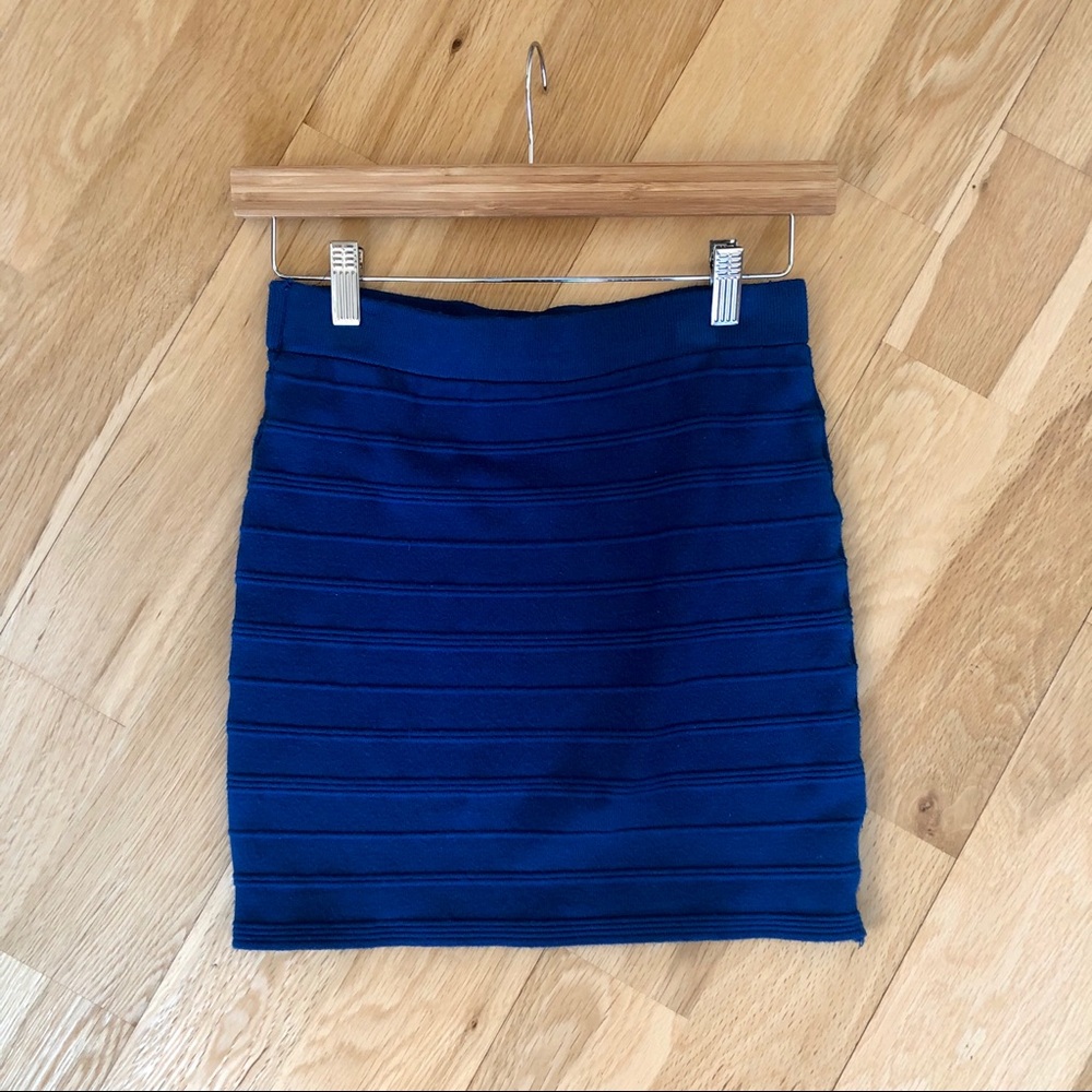 Blue bandage skirt